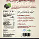 Fresh Frozen Organic Black Mulberries