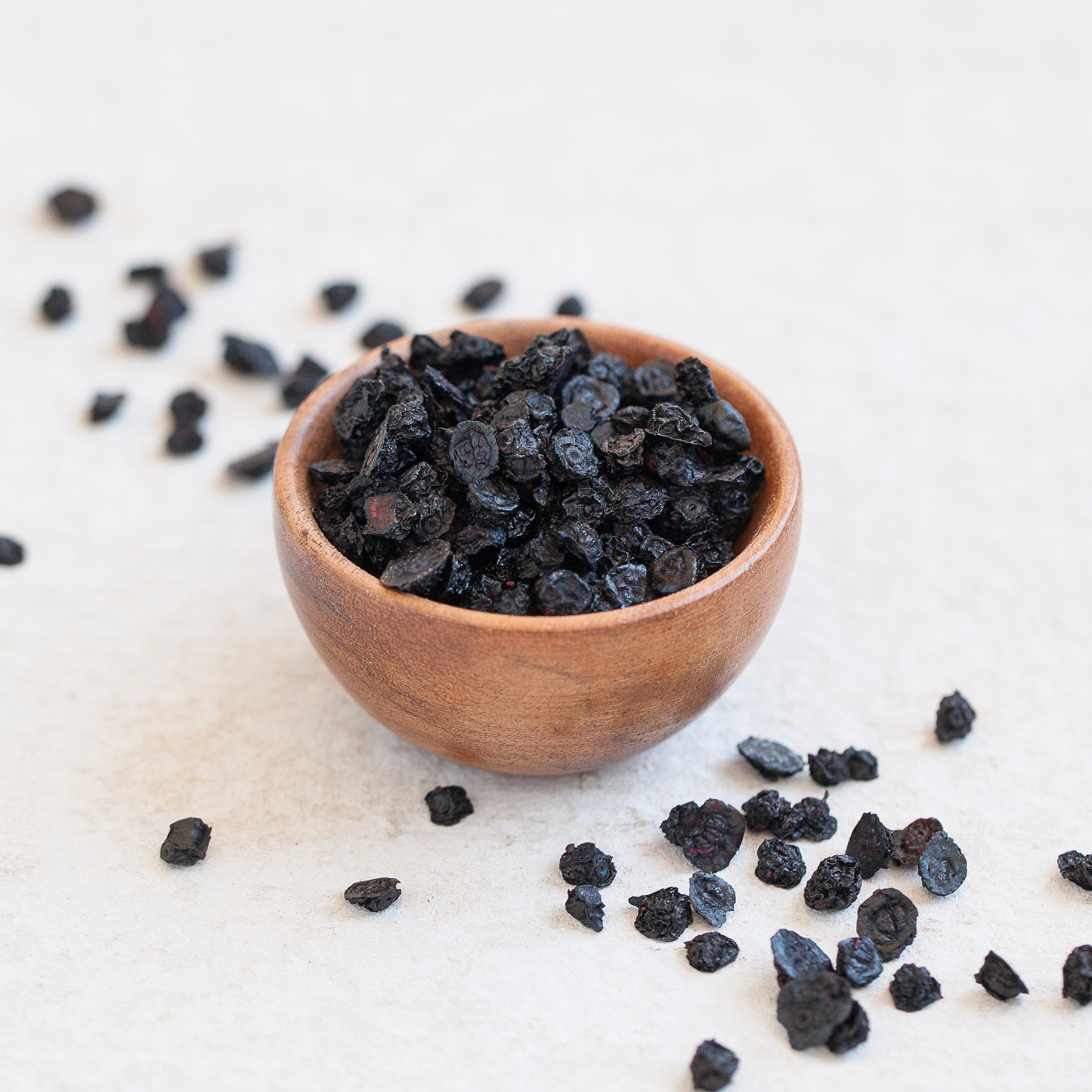 Dried wild bilberries