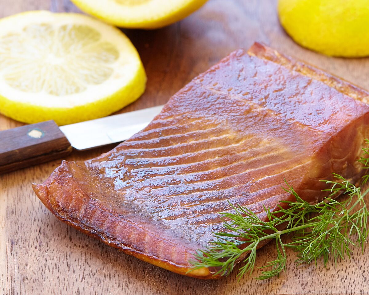 old style smoked salmon