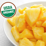 Fresh frozen organic pineapple