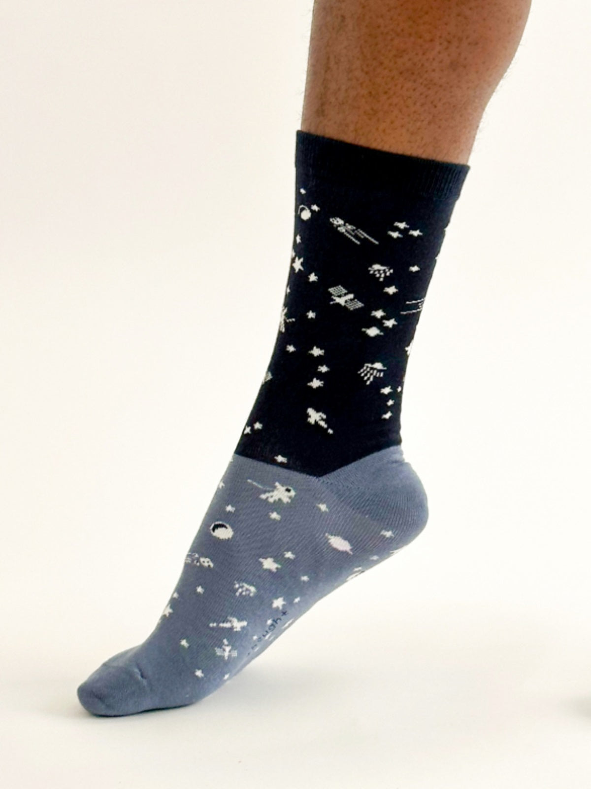 Cielo Space Colour Block Bamboo Socks - Navy