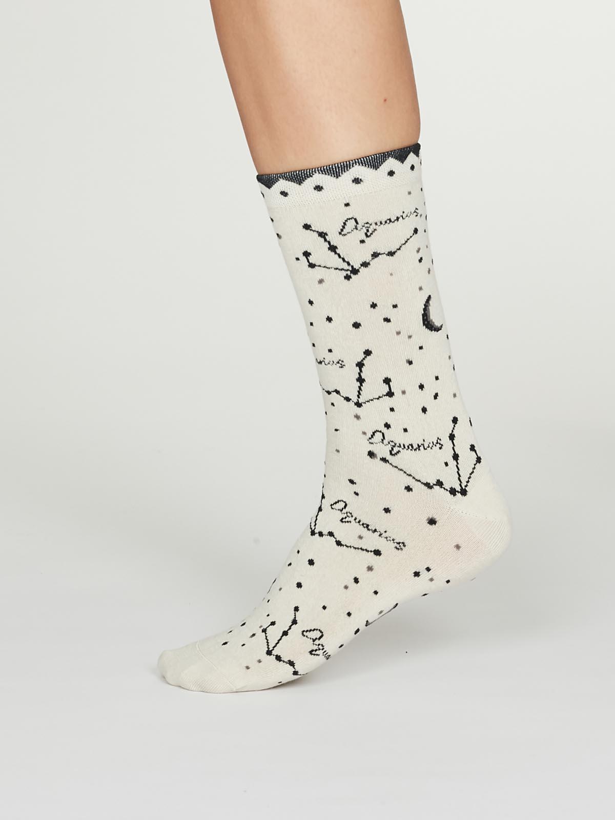 Aquarius Zodiac Bamboo Organic Cotton Horoscope Star Sign Socks - Thought Clothing UK
