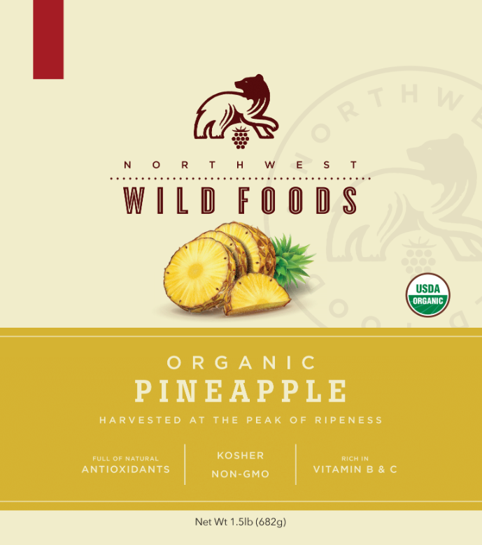 Fresh Frozen Organic Pineapple